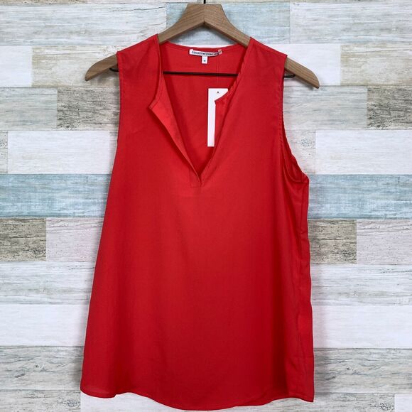 Collective Concepts Georgette Tunic Tank Top Pink Stitch Fix Womens Medium - Picture 2 of 8